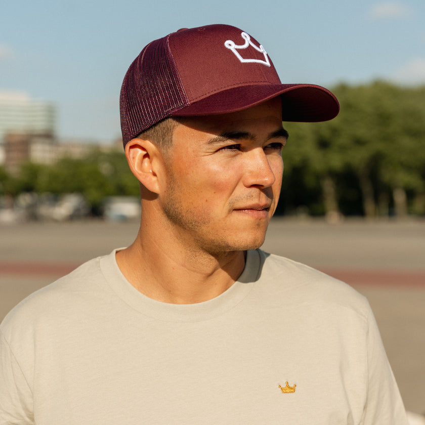 QKOTC Trucker Cap Crown 2025 - Burgundy Red