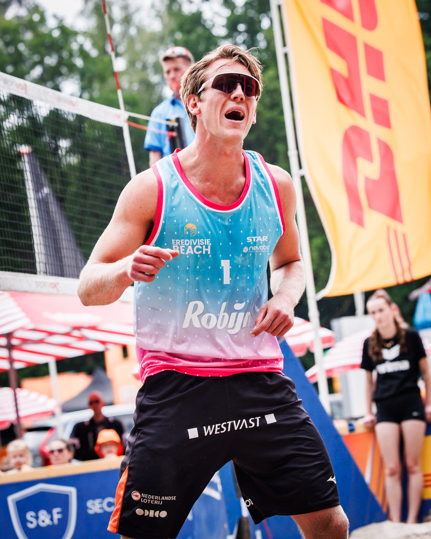 Eredivisie Beach Singlet - Blue/Pink